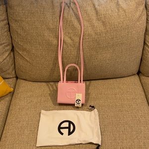 Telfar small bubblegum pink handbag/crossbody